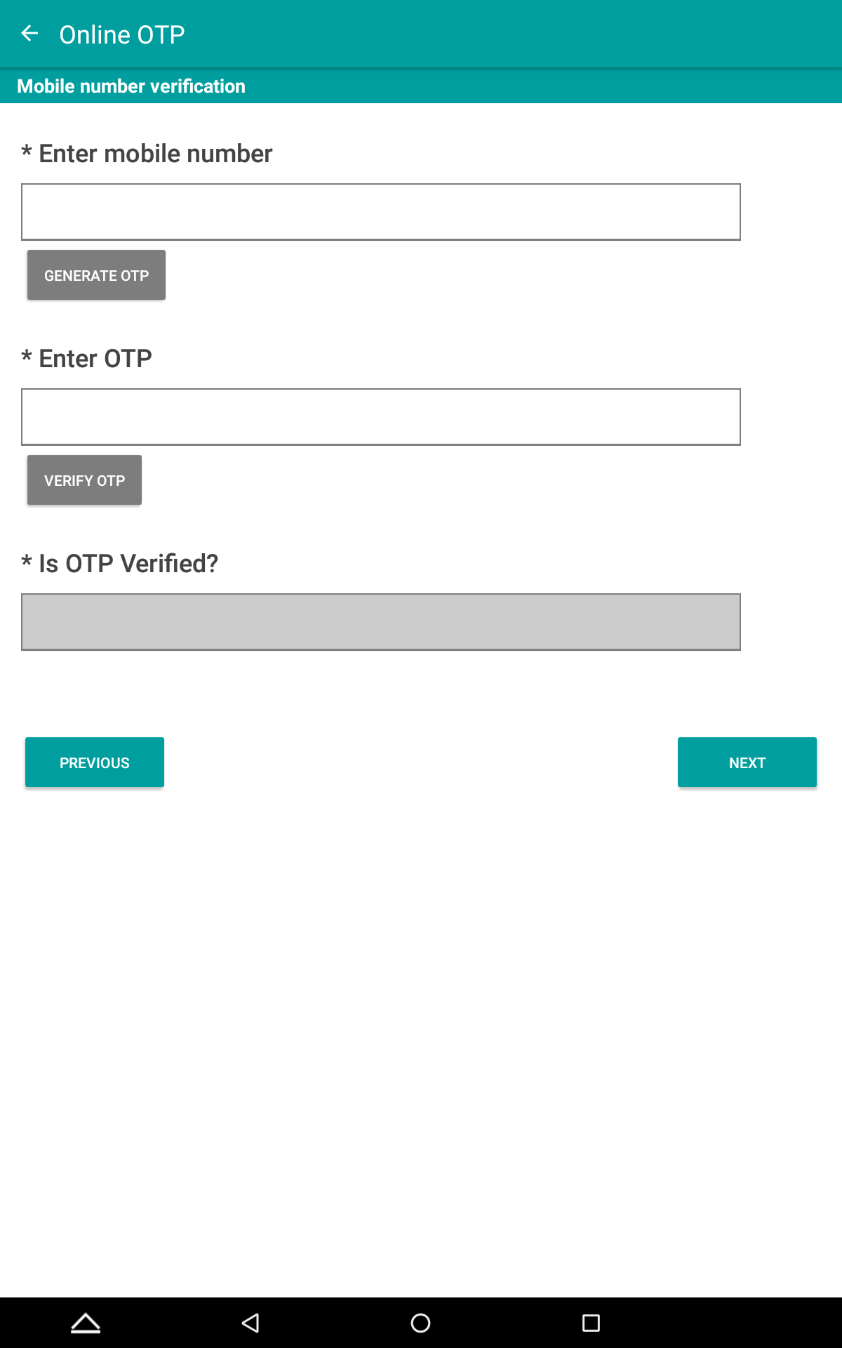 online mobile otp portrait image