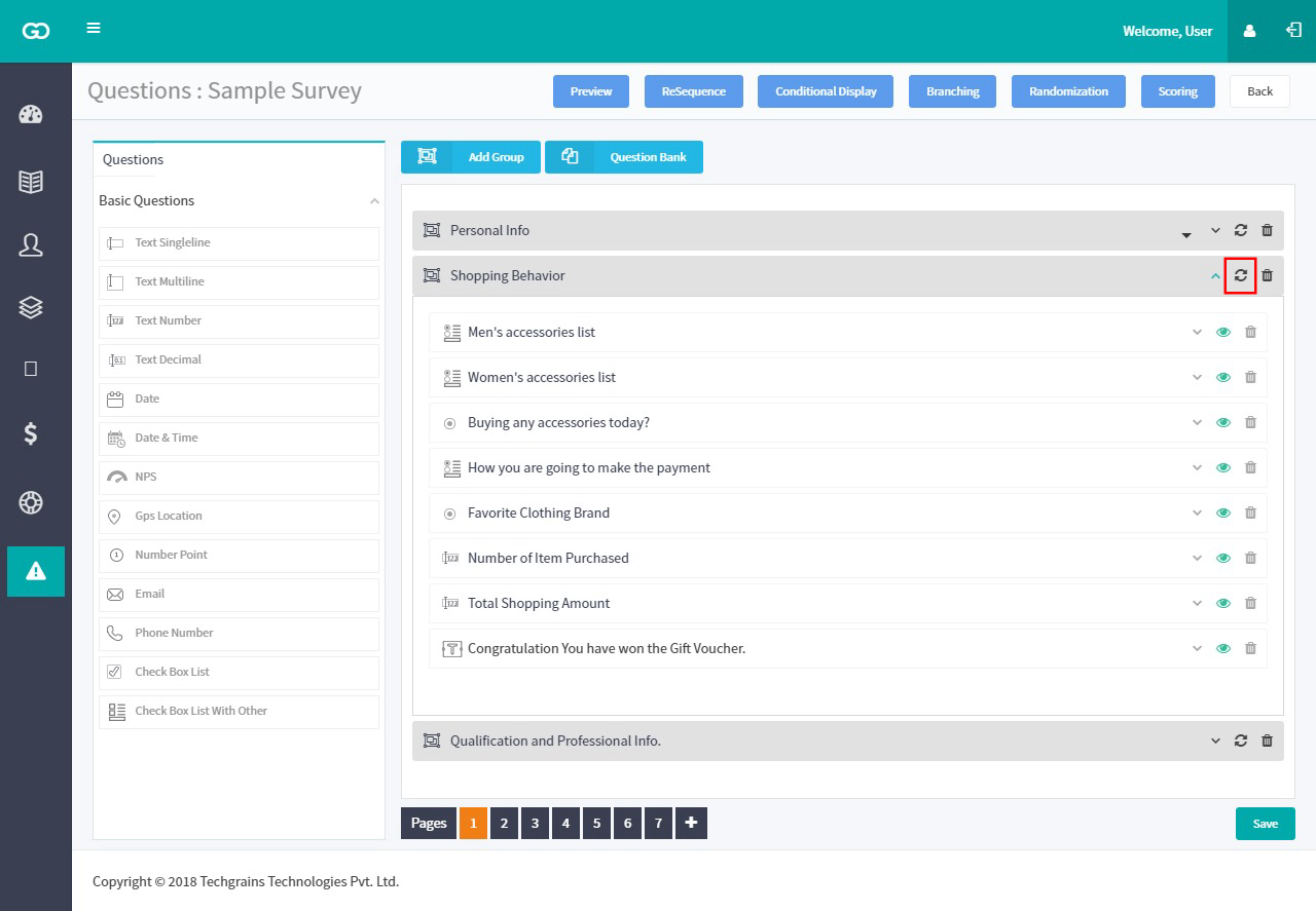 Page Randomization Settings