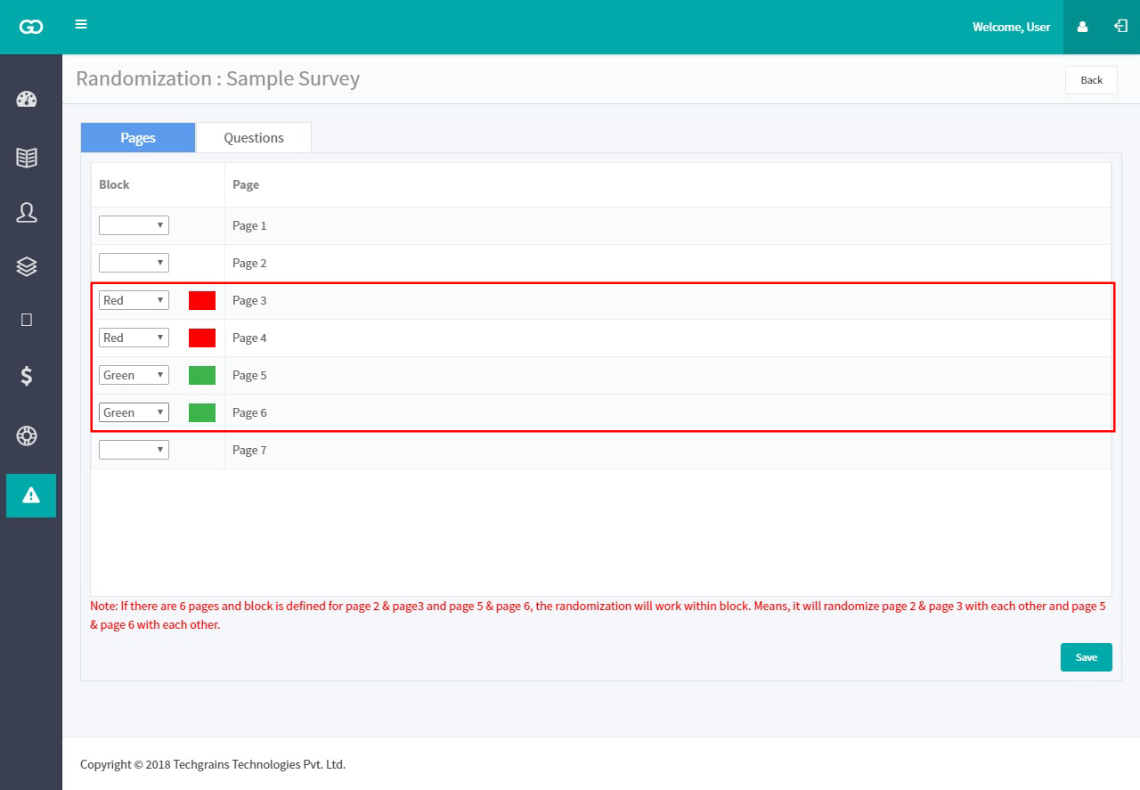 Select Pages For Randomization