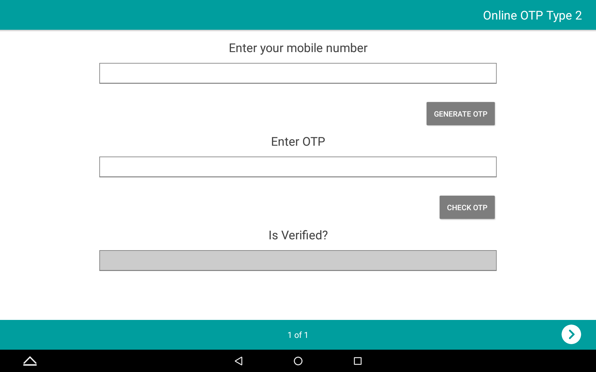 online mobile otp landscape image
