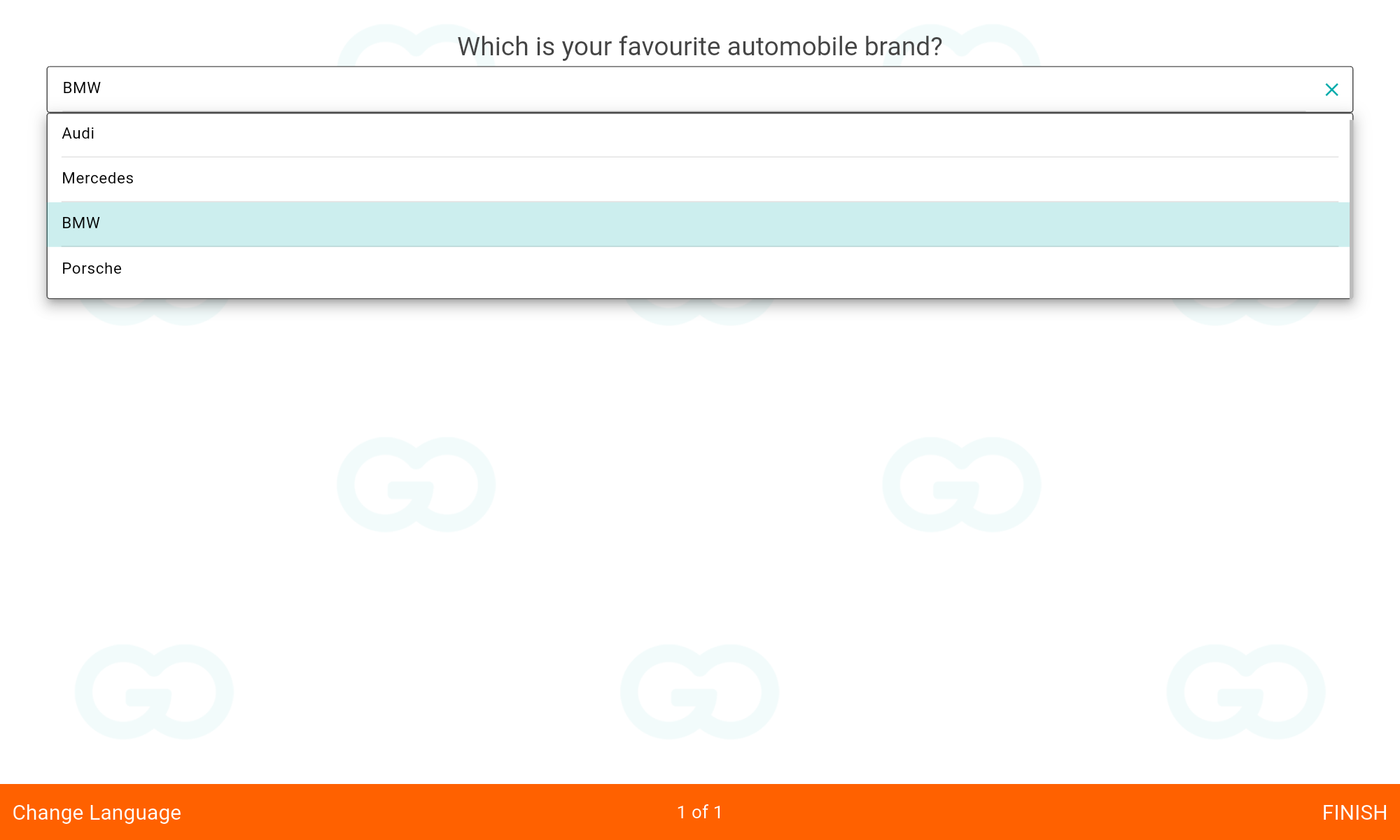 drop-down landscape