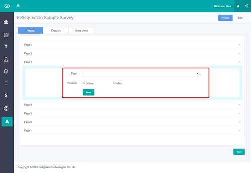 Select Page & Position